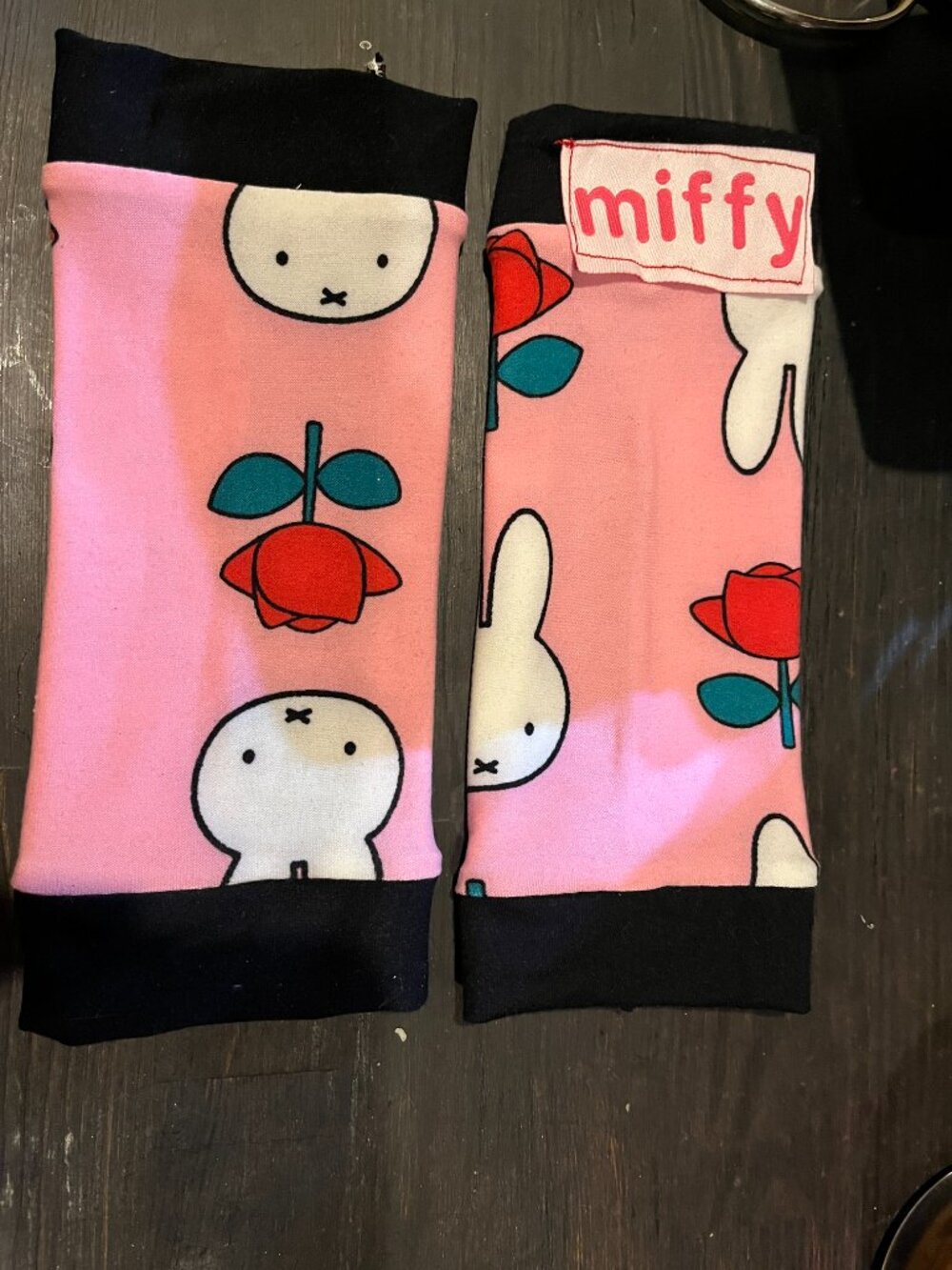 Handmade Miffy Upcycled Wrist Cuffs